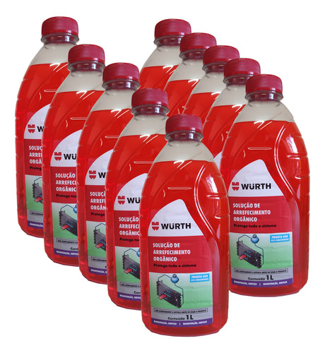 Fluído Aditivo Radiador Laranja Ford Fusion 3.0 V6 - 10 L