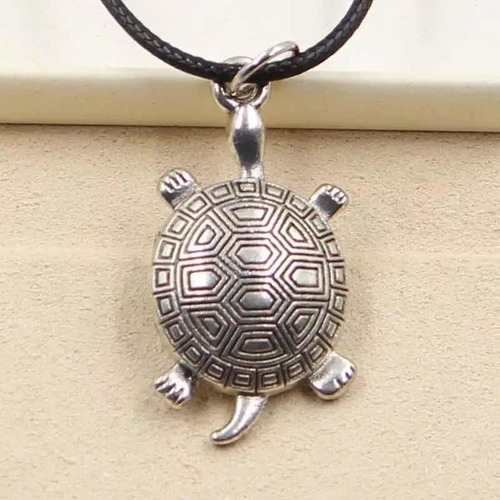 Collar Tortuga De Plata Tibetana