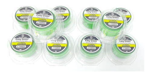 Fita Adesiva Rolo Easy Green Verde 3m X 2.5 Cm Kit C/10