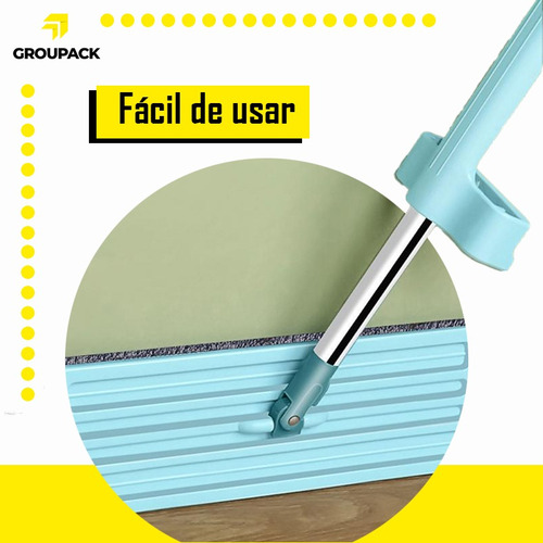 Trapeador Microfibra Fregona Plana Limpieza Total Mop