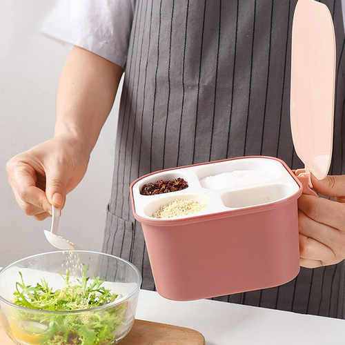 Tarros De Especias Con Tapa Y Cuchara Para Guardar Condiment