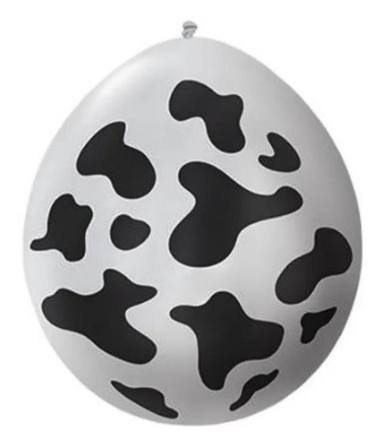 Pack X 12 Globos Latex De Manchas De Vaca 12 Pulgadas Tuky