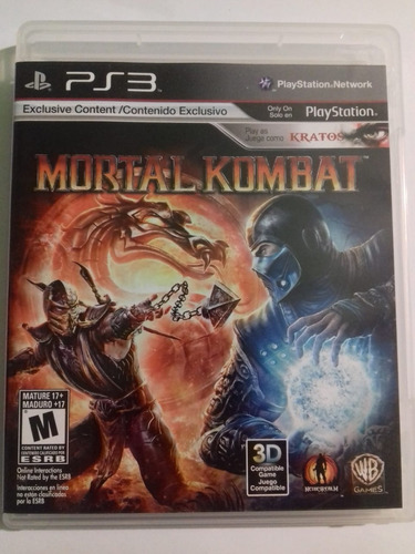 Mortal Kombat Ps3 Videojuego Fisico Original (Reacondicionado)