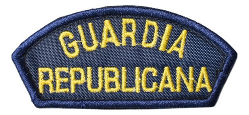 Parche Bordado De Brazo Guardia Republicana Azul Negro