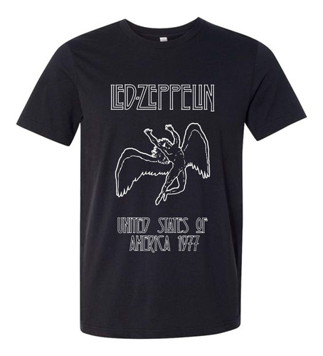 Remera Led Zeppelin 1977 Unisex Adulto/niño Algodon 