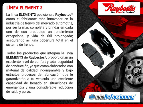 Balatas Híbridas Traseras Saab 9-3x 10-11 Raybestos E3