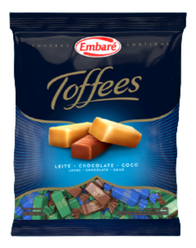 Bala De Caramelo Toffees Sortidos 600g - Embaré