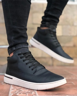 Botas Para Hombre Casuales Negras | MercadoLibre 📦