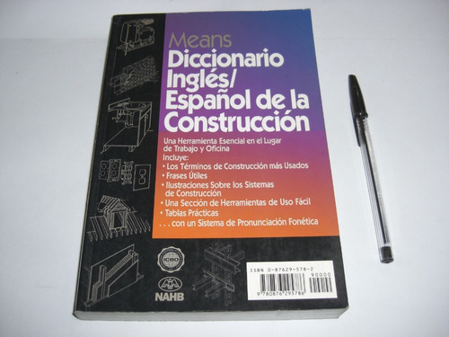 Libro Diccionario Means Ingles Español De Construccion