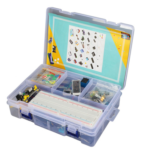 Completo Kit Compatible C/ Arduino Uno R3 Con English Tutori