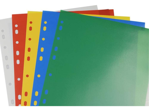 Set 20 Separador Divisor De Hoja Carpeta A4