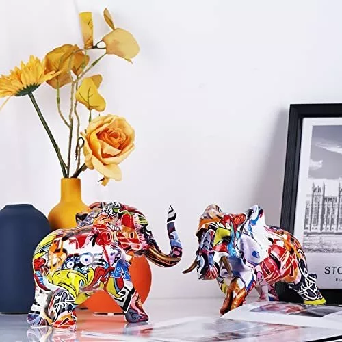 2 Figuras De Elefante Para Decoración De Elefante, Diseño De