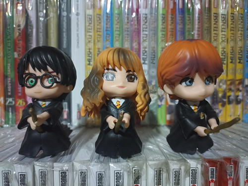 Figura Harry Potter Ron Weasley Hermione Granger Bootleg (Usado)