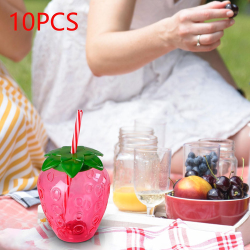 10 Piezas Taza Para Beber Frutas Botellas De Agua De Dibujos