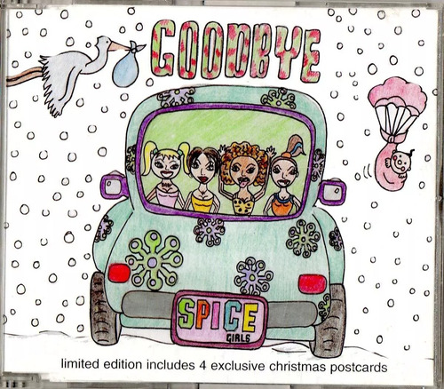 Spice Girls Goodbye Single Cd 3 Tracks + Postcards Eu 1998