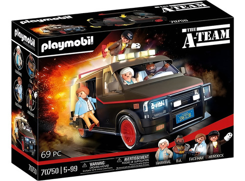 Playmobil Furgoneta De Pelicula Brigada A + Figuras 70750 Ed