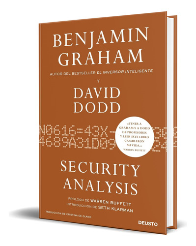 Libro Security Analysis [ Benjamin Graham ] Español Original