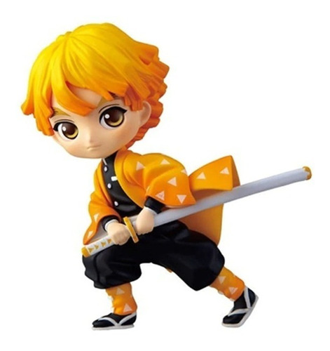 Imagen 4 de 5 de Set De 3 Figuras Kimetsu No Yaiba Qposket Petit - V2
