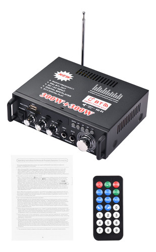 Amplificador De Potencia D/audio D/12v/110v 300w+300w P/auto