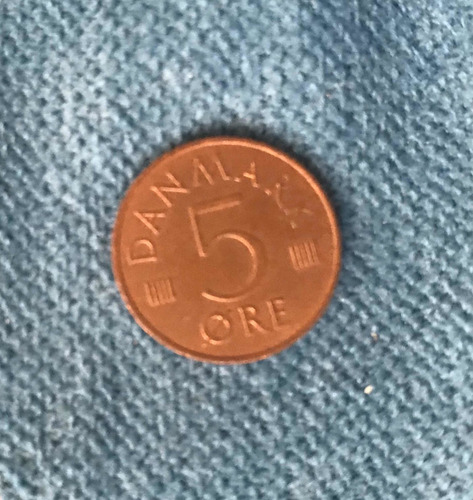 Moneda 5 Ore Dinamarca - Año 1973