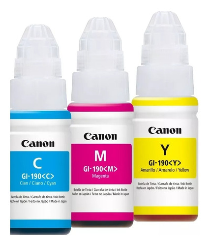 Pack Botellas De Tinta Canon Pixma G1100 G2100 G3100 G4100