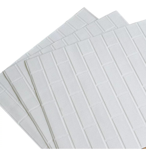 15x Laminas Autoadhesivas Decomural 3d Ladrillo Pared 70x77