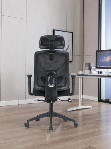 Cadeira Ergonômica Escritório Presidente Mesh Sistema Relax Cor Preto Material Do Estofamento Tecido