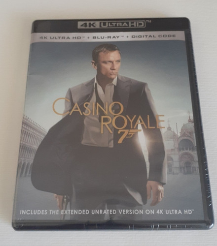 007 James Bond Casino Royale 4k Ultra Hd Blu-ray Original