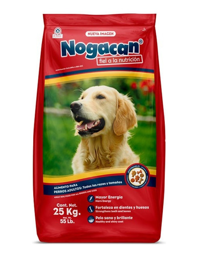 Alimento Croquetas Perro Nogacan Adulto 25kg + 1kg De Regalo