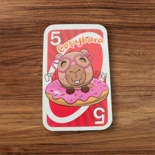 Juego De Cartas Capibara Capybara Kawaii 2 A 10 Jugadores