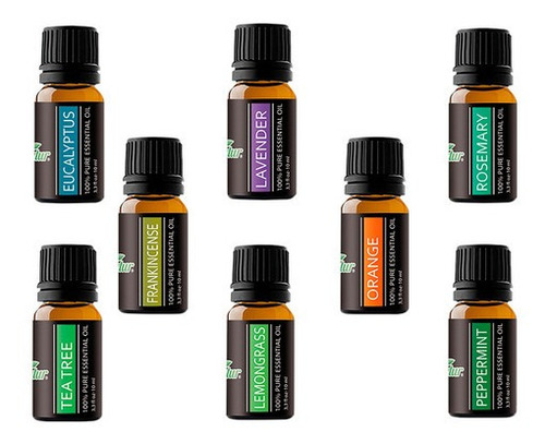 Aceites Esenciales Terapeuticos 10 Ml (8)pz