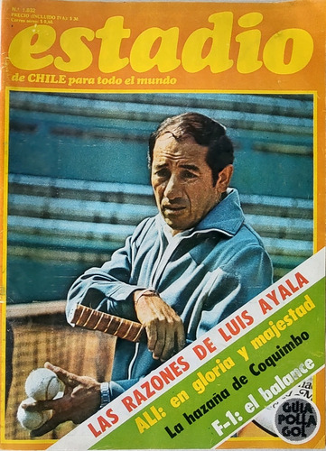 Revista Estadio N°1832 Las Razones De Luis Ayala (ee127