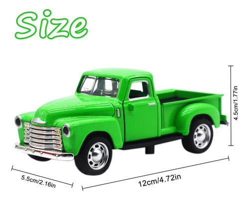 Agsixzlan Little Green Truck - Adorno Retro Para Automovil,