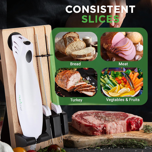 Nutrichef Cuchillo De Cocina Eléctrico Para Tallar Pavo