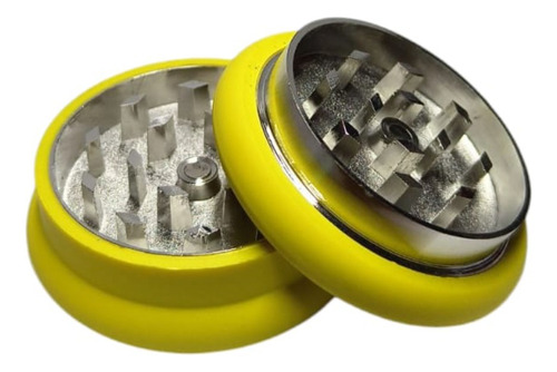 Grinder De Hierbas The Bong Macarron Cóncavo 2.2cm X 5cm Amarillo