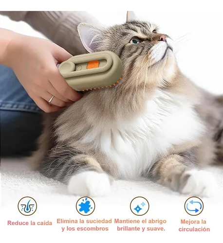 Cepillo Vapor Para Masaje Mascotas Cepillo Aseo Para Mascota