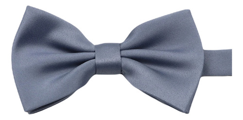 Corbata De Moño Hombre Satin - Colores - Grin Accs Color Gris Oxford Diseño De La Tela Lisa