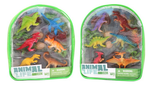 Animal Life Set En Mochila Dinosaurios Con Accesorios Ik