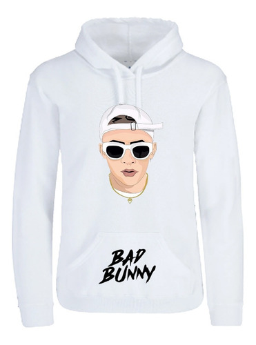 Sudadera De Niño Blanca De Bad Bunny