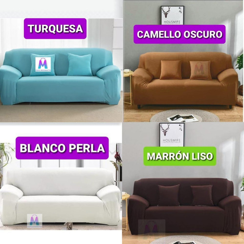 Imagen 8 de 10 de Forro De Sofa Spandex Alicrado Set De 3 Piezas