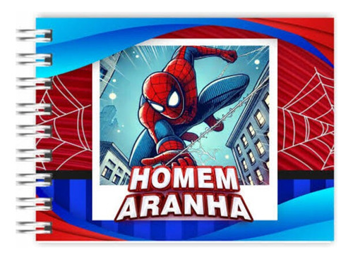 Caderno De Colorir Bobbie Goords Homem Aranha Vermelho