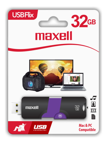 Pendrive Usb Maxell 32 Gb Compatible Mac & Pc