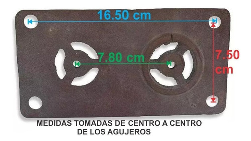 Imagen 2 de 6 de Placa Valvula Fundición Bomba Diafragma Nº1