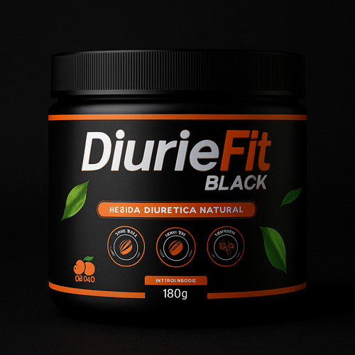 Emagrecedor Diurética Fit Blak 150g Queima Gordura Laranja