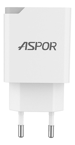 Cargador Carga Rapida Tipo C 2 En 1 2.1a Aspor A827