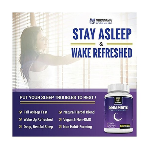 Dreamrite Natural Sleep Aid - Pastillas Para Dormir De Hierb
