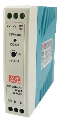 comprar Fuente de Poder Meanwell 24v 24w MDR-20-24 para riel DIN