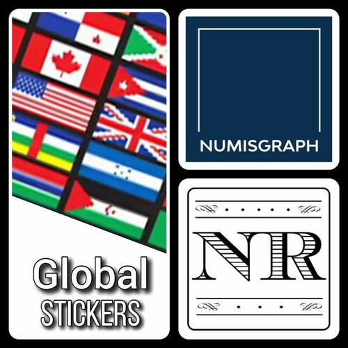 Banderas - Autoadhesivas - Numisgraph - Global - 8 Mm