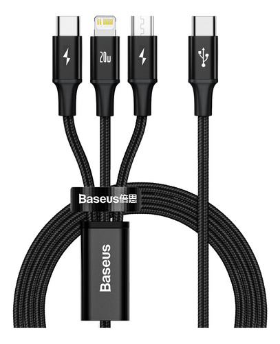 Outlet Cable 3 En 1 Usb C (usb C / Micro Usb / Lightning)