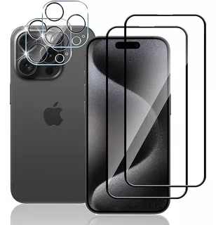 Mica iPhone Vidrio Templado 2+2 Protector De Cámara,dureza9h